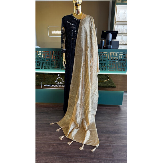 DUPATTA SILKY W BEADS