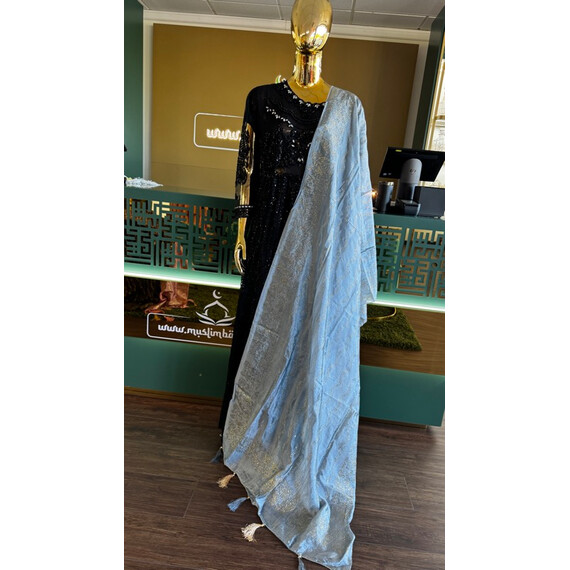 DUPATTA SILKY W BEADS