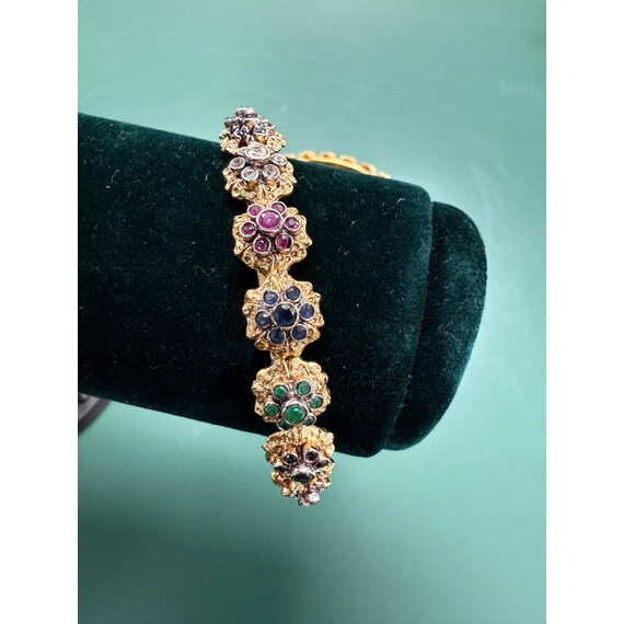BANGLES W MULTI STONES