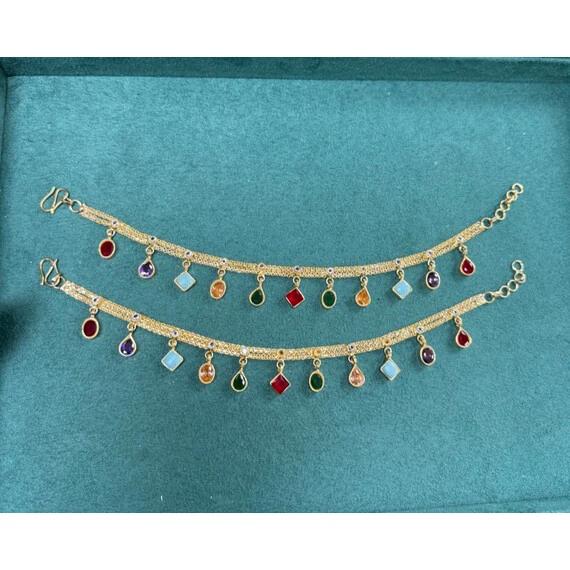 PAKISTANI KUNDAN ANKLETS/PAYAL