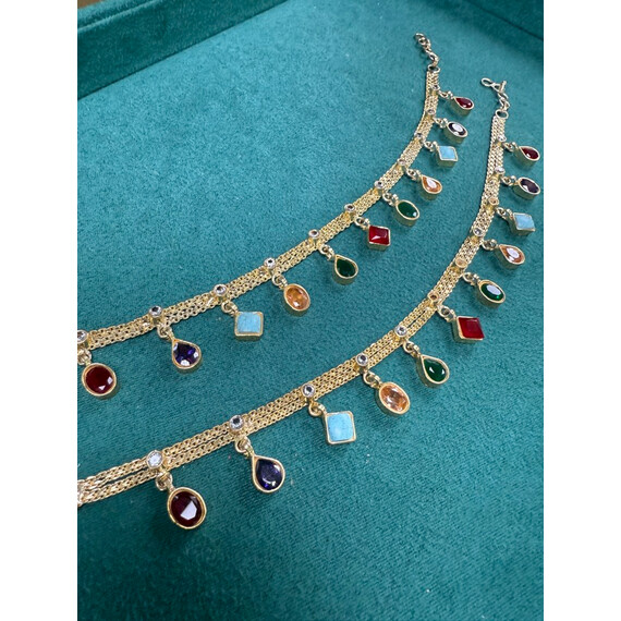 PAKISTANI KUNDAN ANKLETS/PAYAL