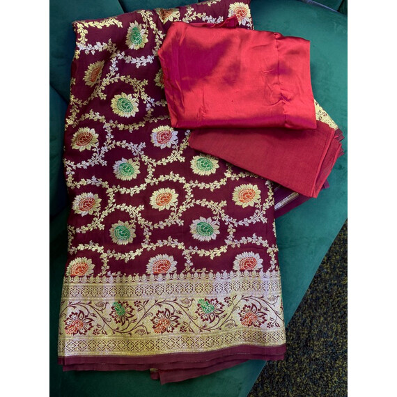 MEENAKARI KATAN SILK SAREE