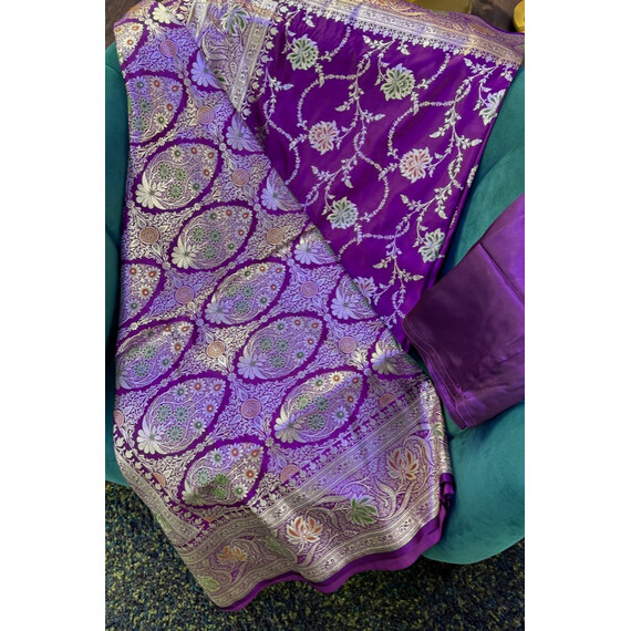 MEENAKARI KATAN SILK SAREE