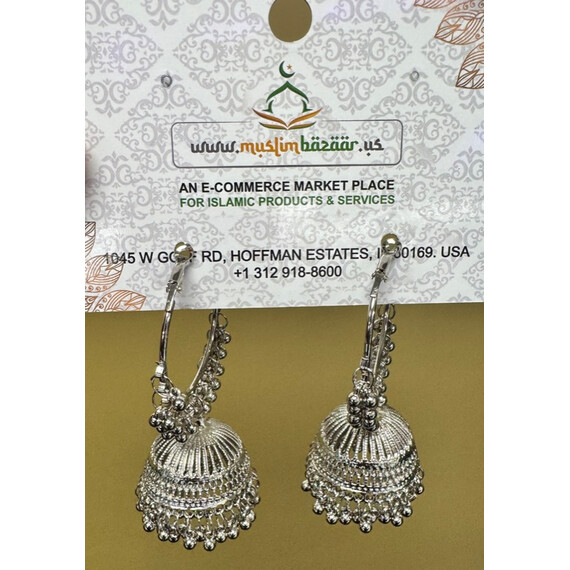 BLACK JHUMKA LARGE