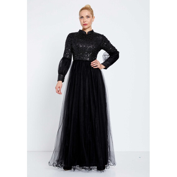 MODEST LONG SLEEVE MAXI GOWN