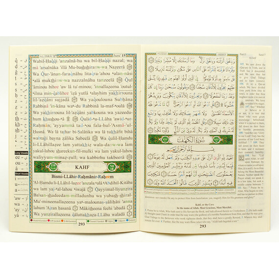 QURAN WITH ENGLISH ALPHABET TRANSLITERATION IN 30 PARTS