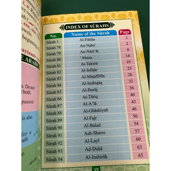 PART 30 OF THE HOLY QURAN ENG TRANS & TRANSLITERATION