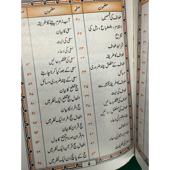 TAREEQA HAJJ O UMRAH/URDU & ARABIC