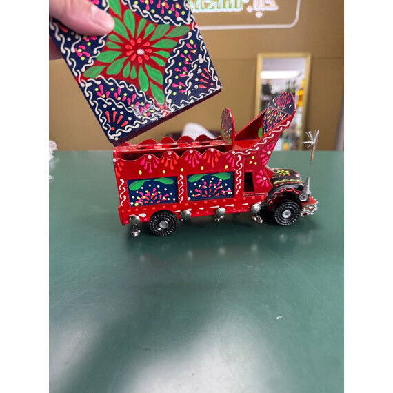 PAKISTANI TRUCK ART-6 COASTERS WITH 3 PEN HOLDERS