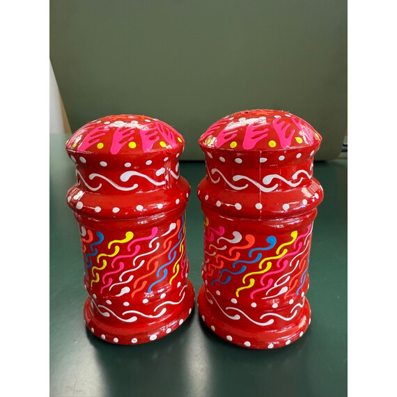 PAKISTANI TRUCK ART SALT AND PEPPER SHAKER SET