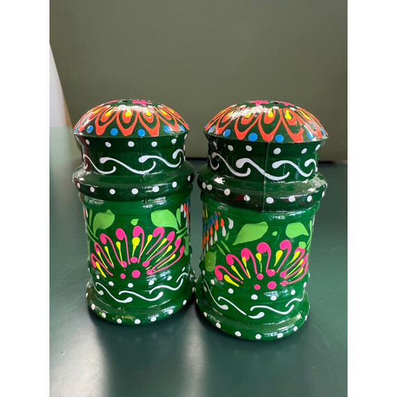 PAKISTANI TRUCK ART SALT AND PEPPER SHAKER SET