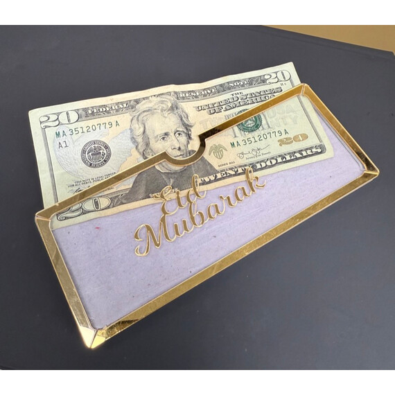 ELEGANT ACRYLIC EID MUBARAK ENVELOPE