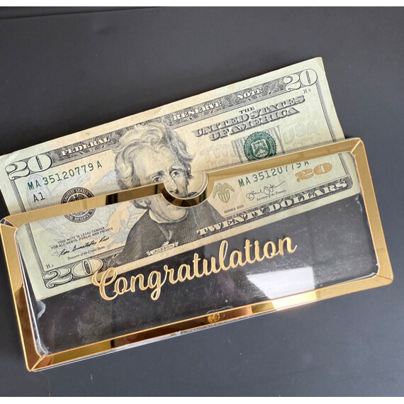 ELEGANT ACRYLIC CONGRATULATIONS ENVELOPE