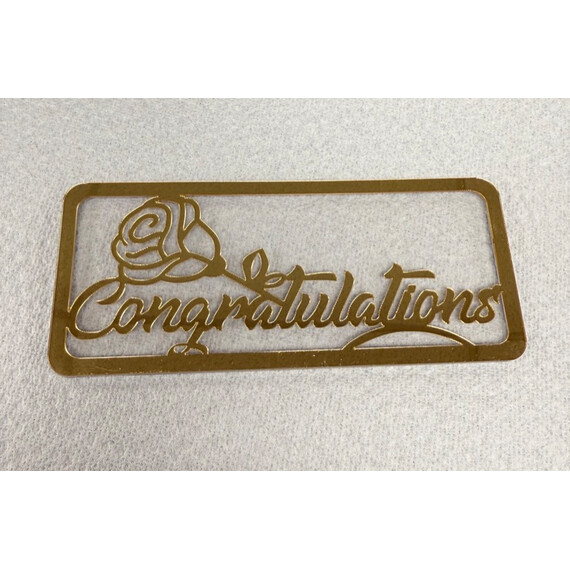 HEAVY ACRYLIC CONGRATULATION ENVELOPE