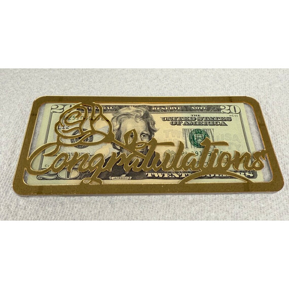 HEAVY ACRYLIC CONGRATULATION ENVELOPE