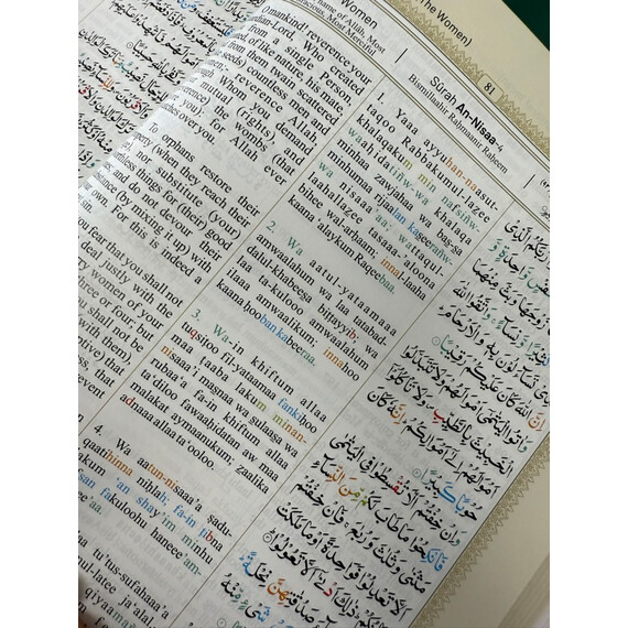 HOLY QURAN CC TRANSLITERATION W ENGLISH TRANS