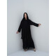 DUBAI GEORGETTE BLACK ABAYA