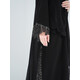 DUBAI ABAYA BLACK EMBROIDERY