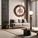 AYATUL KURSI WOODEN CIRCULAR DESIGN