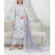 ORGANZA FLORAL PARTY WEAR WITH CLUTCH