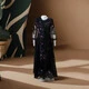 PAKISTANI BLACK EMBROIDERY NET DRESS