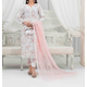 ORGANZA FLORAL PARTY WEAR WITH CLUTCH