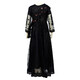 PAKISTANI BLACK EMBROIDERY NET DRESS