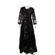 PAKISTANI BLACK EMBROIDERY NET DRESS
