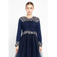 TK LONG SLEEVE MAXI TULLE GOWN