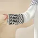 KEFFIYEH ABAYA W MATCHING CROSSBODY BAG-WHITE