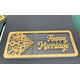 HEAVY ACRYLIC HAPPY MARRIAGE ENVELOPE