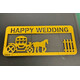 HEAVY ACRYLIC HAPPY WEDDING ENVELOPE